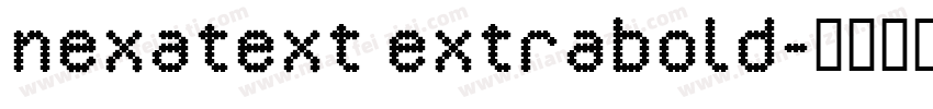 nexatext extrabold字体转换